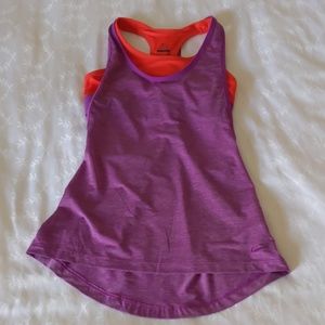 🌟 3/$15 Nike Dri Fit Purple Coral Athletic Tank Top XSmall